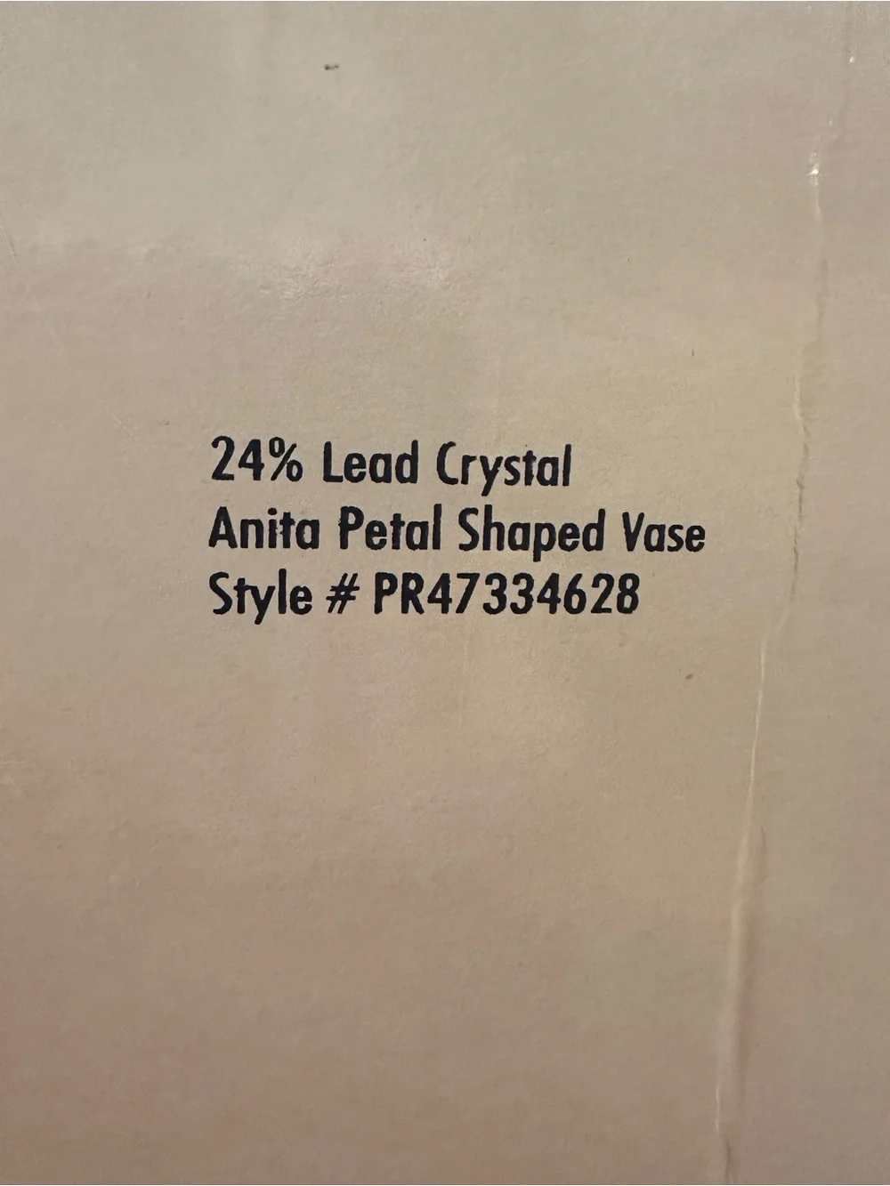 Clear Crystal Glass Vase - Elegant Cut Design